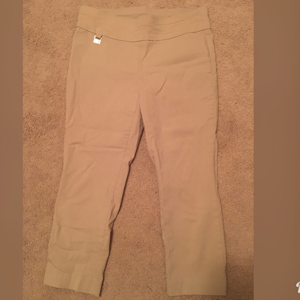 Tan work capris